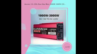 Inverter 12v 220v Pure Sine Wave 1000W 1600W 2200W 3000W DC 12v To AC 220V Portable Power Supply [upl. by Ahsimak245]