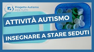 Attività con bambini autistici collaborazione al compito  attività autismo basso funzionamento [upl. by Higley]