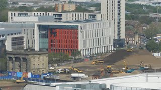 Timelapse Groundworks at HS2 site Birmingham April 16th24th 2020 [upl. by Nowell]