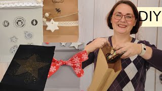 Nachhaltige GESCHENKVERPACKUNG selber machen mit Papiertüten  Müll vermeiden amp Upcycling [upl. by Erena782]