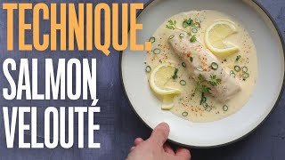 How to make a velouté sauce with salmon or other fish  Quick method [upl. by Yelrebmik]