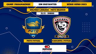 AO VIVO CAMPEONATO PARANAENSE  PATO FUTSAL x CASCAVEL FUTSAL [upl. by Caralie924]