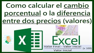 ☝ Calcular VARIACIÓN entre DOS VALORES 🤩 [upl. by Sundstrom]