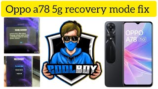 Oppo A78 5g recovery mode problam fix ✅😊📲💯trending mobile viral oppo logo viralvideo [upl. by Atsirtal]