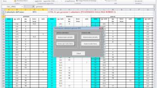 Macro Generazione Calendario Ore Lavorative Con Excel [upl. by Haliled]