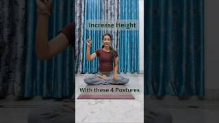 Grow Height Naturally  4 Height Increasing Asanas yoga increaseheightshorts youtubeshortsshort [upl. by Prima]