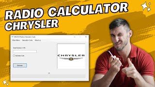 Chrysler Radio Code Generating  How To Find Your Chrysler Radio Calculator [upl. by Zanas863]