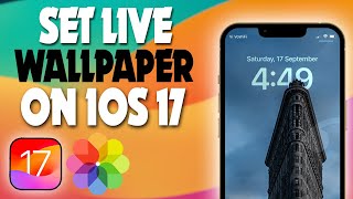 iOS 17 how to set live wallpaper on iOS 17 of iPhone  TECH ON [upl. by Thorstein227]