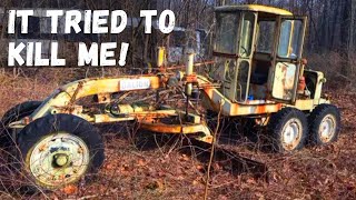 1950s Galion Road Grader sitting 10 years Will it run and drive [upl. by Evot]