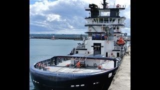 Salvage Tug Abeille Bourbon moored in Brest Harbour 07 09 13 [upl. by Anitsrihc]