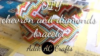 DIY chevron and diamonds bracelet [upl. by Erek]