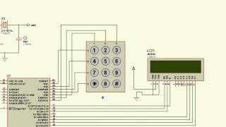 PIC 16F876A CCS PROTEUS EJEMPLO 5 TECLADO Y DISPLAY LCD 16x2 [upl. by Hauhsoj593]