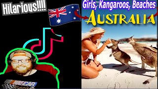 American Reacts to Only in Australia TikTok Funny Compilation [upl. by Ilonka]