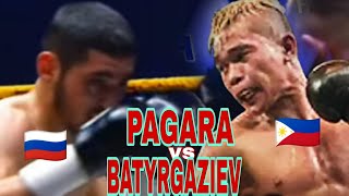 PAGARA🇵🇭VS BATYRGAZIEV🇷🇺 BAKIT UMAYAW SA ROUND 4 [upl. by Rickart]