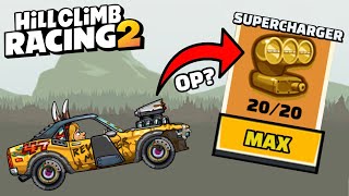 INSANE WORLD RECORDS WITH MUSCLE CAR  Hill Climb Racing 2 [upl. by Monti]