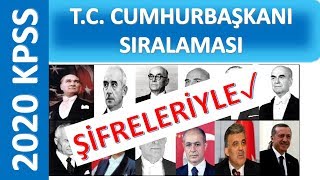 Şifreleri İle Cumhurbaşkanı Sıralaması SORU ÇIKARSA KAÇIRMA [upl. by Animrelliug886]