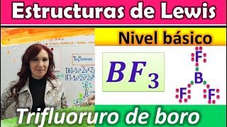 ✳️ESTRUCTURAS DE LEWIS DEL TRIFLUORURO  BF3 FLUORURO DE BORO ✳️Geometría molecular ✳️Polaridad [upl. by Nuahsyt]