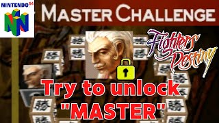 Fighters Destiny Nintendo 64  Try to unlock MASTER MASTER CHALLENGE MODE [upl. by Nagear]