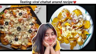 testing Chahat Anand viral recipe ❤️❤️ must try yummmy yummmy in my tummy 😂🙌🏻 youtube shorts chat [upl. by Enilrac]