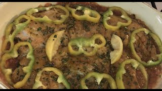 شرائح السمك في الفرن ولا أروع Filet de poisson au four 😋 [upl. by Kuska]