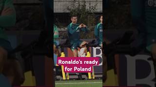 Cristiano Ronaldo and Portugal get ready for Poland 🇵🇹 shorts [upl. by Adnuhsor100]