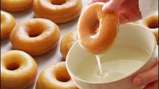 Fluffy Glazed Donuts  Easy and Quick [upl. by Lymann422]