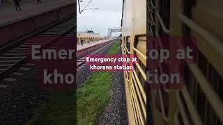 Secunderabad express emergency stop at khorana railway station upto 1015 minutes trainloverrd [upl. by Norved867]