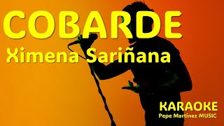 Cobarde Ximena Sariñana Karaoke [upl. by Delle]