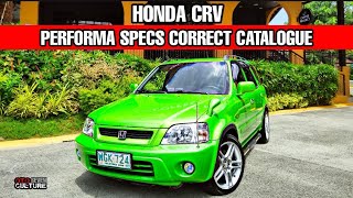 Honda CRV GEN 1 Performa Specs Correct Catalogue  OtoCulture [upl. by Adali498]