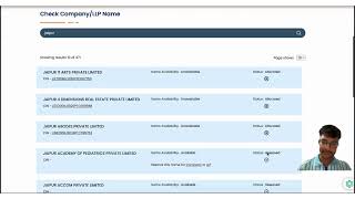 Company Name Search  MCA PORTAL  Whatsapp 6367744602 [upl. by Saloma869]