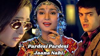 Pardesi Pardesi  Udit Narayan  Alka Yagnik  Karishma Kapoor Aamir Khan  Evergreen Sad Love Song [upl. by Ybbor]