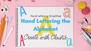 Hand lettering alphabet tutorial Letter A [upl. by Asiulairam352]