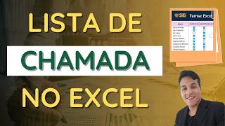 Organize sua Chamada no Excel em 10 minutos Passo a Passo Simples e RÃ¡pido [upl. by Worlock87]