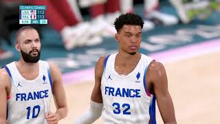 USA vs FRANCE FULL GAME HIGHLIGHTS  2024 Paris Basketball Olympic Games Highlights Today 2K24 [upl. by Lorenzana]