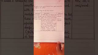 Inorganic Salt Analysis NH4Cl Notes  Class XII CBSE Practical  Experiment 5 [upl. by Etty]