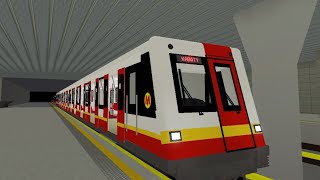 Roblox Warsaw Metro Line 1 Mlociny  Kabaty On Alstom Metropolis [upl. by Arama]