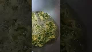 Adhunik moja r recipe tela kochu r patar pokora recipe cookingchannel [upl. by Gabler]