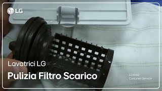 Lavatrici LG  Come pulire il filtro di scarico della lavatrice [upl. by Kiyoshi237]