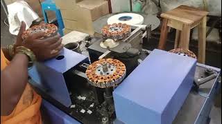 video Automatic Ceiling fan winding machine setup kddk155 windingmachine KDDOWLSKEYS [upl. by Lemahs]