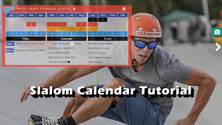 Slalom skateboard Calendar tutorial [upl. by Juback]