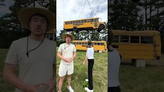 How Many School Buses Can We Stackmrbeast tranding shorts [upl. by Artema336]