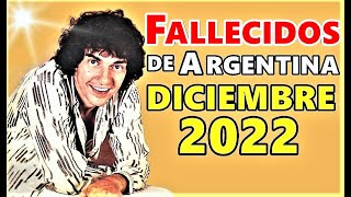 Figuras Fallecidas de Argentina en Diciembre del 2022 [upl. by Othelia]