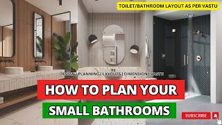 How to design a small bathroom dimension vastu VOID bathroomdesign toiletvastu yt [upl. by Nylodnarb]