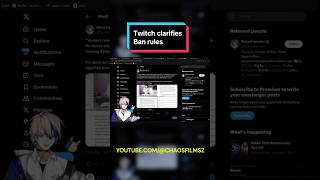 Twitch clarifies existing rules thoughts short shorts shortsfeed twitch twitchstreamer drama [upl. by Ezechiel]