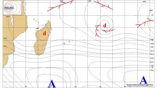 Février 2022  Évolution de la situation isobarique sur le Bassin SudOuest de locéan Indien [upl. by Napas825]