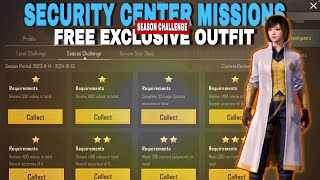 SECURITY CENTER MISSIONS  SEASON CHALLENGE MISSIONS  FREE BAN PAN OUTFIT  GOLD INVENTIGATOR SET [upl. by Inman]