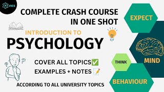 Psychology Complete Crash Course For Semester Students  Covers All Uni Syllabus psychology [upl. by Zelig]