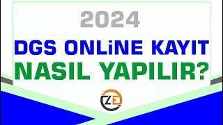 AÖF DGS Online Kayıt İşlemi Nasıl Yapılır Dİkey Geçiş Sınavı 2024 Anadolu Atatürk İstanbul [upl. by Ibbed]