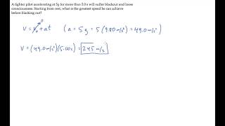 1D Motion Constant Acceleration Level 1 Example 1 [upl. by Blodgett]