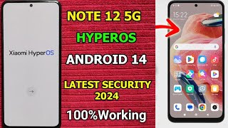 Redmi Note 12 Frp Google Lock Bypass New Solution 2024🔥🔥100 working [upl. by Eliath]